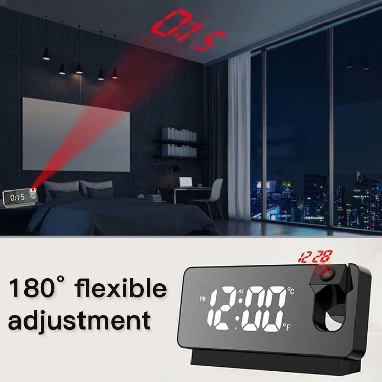 (🔥2024Last Day Promotion  - 49% off)-Mirror projection alarm clock(BUY 2 GET FREE SHIPPING)